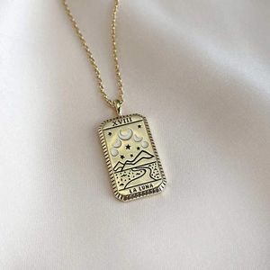 La Luna 16k gold plating Tarot Necklace